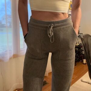 XS TALL Barefoot Dreams Olive Grey Cozy Chic Ultra Lite Jogger Lounge Pants